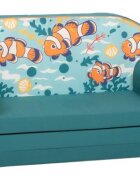 KNORR TOYS Canapea extensibila pentru copii Clown Fish umplutura din spuma moale husa bumbac 100 detasabila si lavabila 77 x 34 x 42 cm 9 luni+