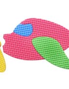 KNORR TOYS Covoras puzzle colorat Trafic 9 piese din spuma moale Eva 30x30x1 cm izolator si antiderapant 3 ani+