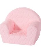 KNORR TOYS Fotoliu pentru copii Cosy Heart Rose matlasat umplutura din spuma moale husa bumbac 100 detasabila si lavabila 51 x 34 x 42 cm 9 luni+