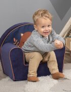 KNORR TOYS Fotoliu pentru copii Happy Bear umplutura din spuma moale husa bumbac 100 detasabila si lavabila 51 x 34 x 42 cm 9 luni+