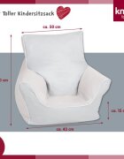 KNORR TOYS Fotoliu pentru copii Unicorn Roz umplutura bilute din polistiren husa din bumbac detasabila si lavabila 40 x 50 x 43 cm 18 luni+