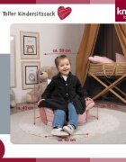 KNORR TOYS Fotoliu pentru copii Unicorn Roz umplutura bilute din polistiren husa din bumbac detasabila si lavabila 40 x 50 x 43 cm 18 luni+
