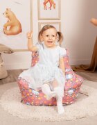 KNORR TOYS Fotoliu pentru copii Unicorn Roz umplutura bilute din polistiren husa din bumbac detasabila si lavabila 40 x 50 x 43 cm 18 luni+