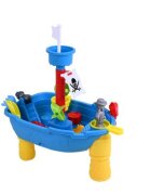 KNORR TOYS Masuta pliabila Vapor de joaca cu nisip si apa pentru copii include lopatica multiple forme pentru nisip 2 cadite pentru apa 51x315x5