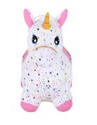 KNORR TOYS Unicorn gonflabil din plus pentru sarit Pink include pompa de aer husa moale detasabila din material textil 63x26x52 cm pana la 50 kg 12 luni