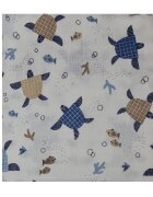 Kreis Design Set 2 cearceafuri din muselina 120x160 cm testoase blue