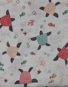 Kreis Design Set 2 cearceafuri din muselina 120x160 cm testoase red
