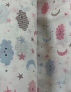 Kreis Design Set 2 cearceafuri din muselina Kreis 120x160cm norisori pink