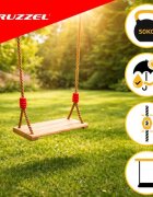 Kruzzel Leagan de gradina din lemn pentru copii cu franghie reglabila intre 100 si 170 cm constructie solida si confortabila sarcina maxima 50 kg