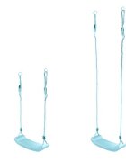 Kruzzel Leagan pentru copii constructie robusta cu franghii puternice lungime reglabila 105-175cm asamblare rapida sarcina maxima 50 kg Light Blue
