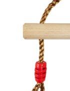 Kruzzel Leagan pentru copii model 2 in 1 include trapez de gimnastica si bara acrobatica din lemn inaltime reglabila max 100 kg