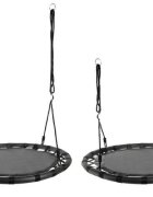 Kruzzel Leagan rotund tip cuib pentru copii cadru robust de 100 cm capacitate 150 kg black