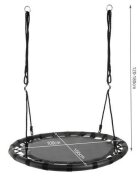 Kruzzel Leagan rotund tip cuib pentru copii cadru robust de 100 cm capacitate 150 kg black
