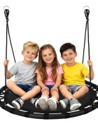 Kruzzel Leagan rotund tip cuib pentru copii cadru robust de 100 cm capacitate 150 kg black
