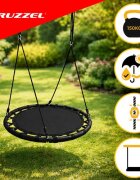 Kruzzel Leagan rotund tip cuib pentru copii cadru robust de 100 cm capacitate 150 kg black