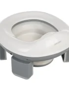 Kruzzel Olita de calatorie pliabila si portabila pentru copii 2 in 1 reductor toaleta recipient silicon picioruse antiderapante include 100 pungi si husa transport