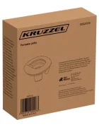 Kruzzel Olita de calatorie pliabila si portabila pentru copii 2 in 1 reductor toaleta recipient silicon picioruse antiderapante include 100 pungi si husa transport