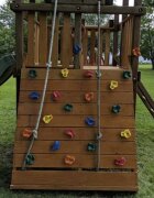 Kruzzel Set complet de alpinism pentru copii cu 20 pietre de escalada multicolore 2 manere de sustinere si accesorii montaj incluse