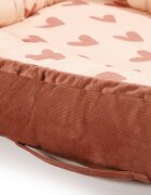 La Millou Baby nest pentru bebe Velvet Heartbeat Pink