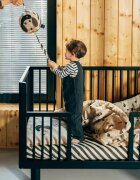 La Millou Cearsaf de pat din bumbac cu elastic Pierre The Dog Stripes S 120x60 cm
