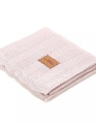 La Millou Paturica de bambus pentru copii 90x80 cm Light Pink