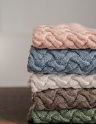 La Millou Paturica din lana merino pentru copii 85x85 cm Stoned Blue