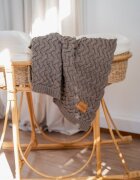 La Millou Paturica din lana merino pentru copii 85x85 cm Stoned Brown