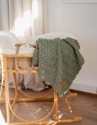 La Millou Paturica din lana merino pentru copii 85x85 cm Stoned Green