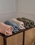 La Millou Paturica din lana merino pentru copii 85x85 cm Stoned Sand