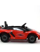 Lamborghini Masinuta electrica pentru copii Aventador cu licenta telecomanda parinti 2.4G motoare 2 x 38w acumulator 12V4Ah muzicaafisaj cu indicator nivel baterie volum reglabilusbmp3povesti in limba engleza eleron