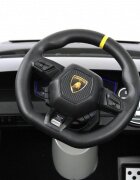 Lamborghini Masinuta electrica pentru copii cu licenta Huracan Silver Grey cu telecomanda parentala 2.4G motoare 2x39w acumulator 12V7Ahlumini ledmuzica centura de siguranta usi cu deschidere suspensii spate