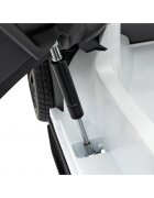 Lamborghini Masinuta electrica pentru copii Invencible alb 140W cu telecomanda sunete lumini panou audio scaun piele si roti din spuma Eva