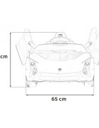 Lamborghini Masinuta electrica pentru copii Invencible roz 140W cu telecomanda sunete lumini panou audio scaun piele si roti din spuma Eva