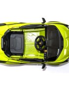 Lamborghini Masinuta electrica pentru copii Nichiduta Sian verde 70W cu scaun din piele slow start faruri si lumini led unitate audio cu display si mufa Mp3 si Usb