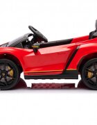 Lamborghini Masinuta electrica pentru copii Red 70W cu echipare Premium si licentaRoti din spuma EvaDeschidere usi Lambo doorLumini LEDScaun pieleSuspensiiSlow StartTelecomanda 24GCentura sigurantaPornire la buton