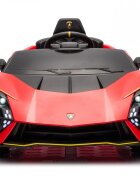 Lamborghini Masinuta electrica pentru copii Red 70W cu echipare Premium si licentaRoti din spuma EvaDeschidere usi Lambo doorLumini LEDScaun pieleSuspensiiSlow StartTelecomanda 24GCentura sigurantaPornire la buton