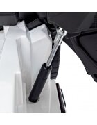 Lamborghini Masinuta electrica pentru copii Sian alb 106W cu telecomanda sunete suspensii panou audio scaun piele si roti din spuma Eva