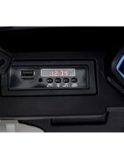 Lamborghini Masinuta electrica pentru copii Sian alb 106W cu telecomanda sunete suspensii panou audio scaun piele si roti din spuma Eva