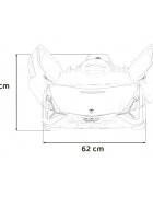Lamborghini Masinuta electrica pentru copii Sian verde 106W cu telecomanda sunete suspensii panou audio scaun piele si roti din spuma Eva