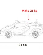 Lamborghini Masinuta electrica pentru copii Sian verde 106W cu telecomanda sunete suspensii panou audio scaun piele si roti din spuma Eva
