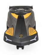 Lamborghini PlasmaCar fara pedale Black cu muzica si roti luminoase potrivita copiilor de la 3 ani greutate maxima suportata 110kg spatiu de depozitare sub scaun