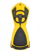 Lamborghini PlasmaCar fara pedale Yellow cu muzica si roti luminoase potrivita copiilor de la 3 ani greutate maxima suportata 110kg spatiu de depozitare sub scaun