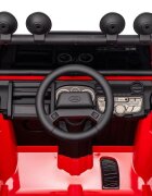 LAND ROVER Masinuta electrica pentru copii cu licenta Defender 110SVX 4x4 Concept cu Telecomanda 2.4GScaun din piele Acumulator 12V7Ah4 motoarex35wCentura de sigurantaSlow StartAfisaj baterieLumini LEDOglinzi