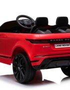 LAND ROVER Masinuta electrica pentru copii Nichiduta Range Rover Red 12V 70W cu scaun piele si roti EVA centuri siguranta mufa mp3 slot usb functie slow start telecomanda