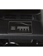 LAND ROVER Masinuta electrica pentru copii Range Rover Evoque painted Silver 70W cu echipare premium si licenta panou audio lumini deschidere usi si scaun din piele