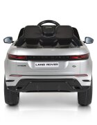 LAND ROVER Masinuta electrica pentru copii Range Rover Evoque painted Silver 70W cu echipare premium si licenta panou audio lumini deschidere usi si scaun din piele