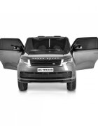 LAND ROVER Masinuta electrica pentru copii Range Rover Painted Grey 24V 480W cu 2 locuri si echipare Premium panou audio lumini roti din spuma Eva Oglinzi retrovizoare si scaun din piele