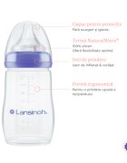 Lansinoh Biberon cu tetina NaturalWave 240 ml