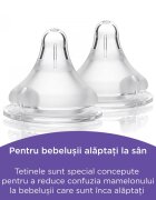 Lansinoh Tetina cu flux lent NaturalWave S 2 bucati