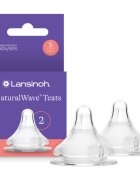 Lansinoh Tetina cu flux lent NaturalWave S 2 bucati